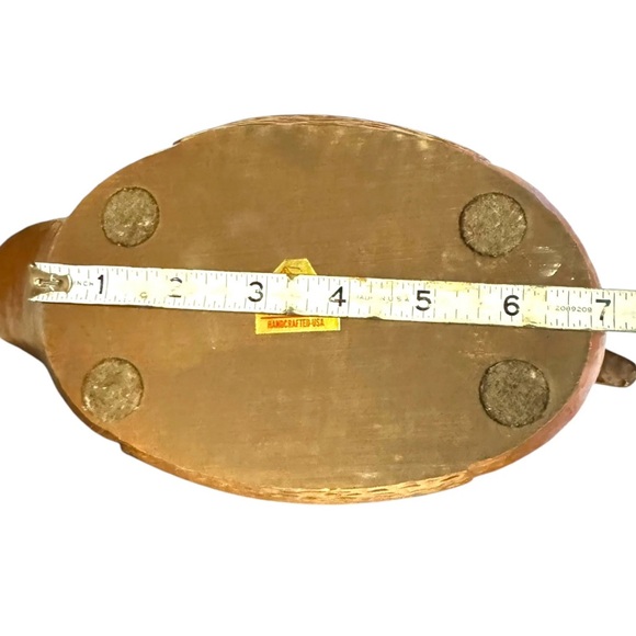 VTG Hand Carved Duck Pecan Shells & Resin Red Mill MFG Decoy Shelf Hunting Decor - Picture 9 of 14